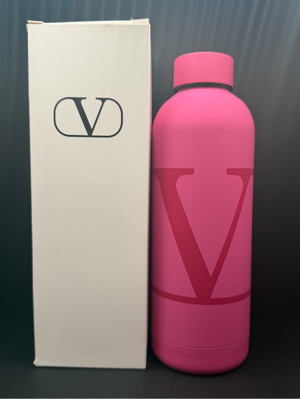 Valentino Bright Pink V Logo Bottle